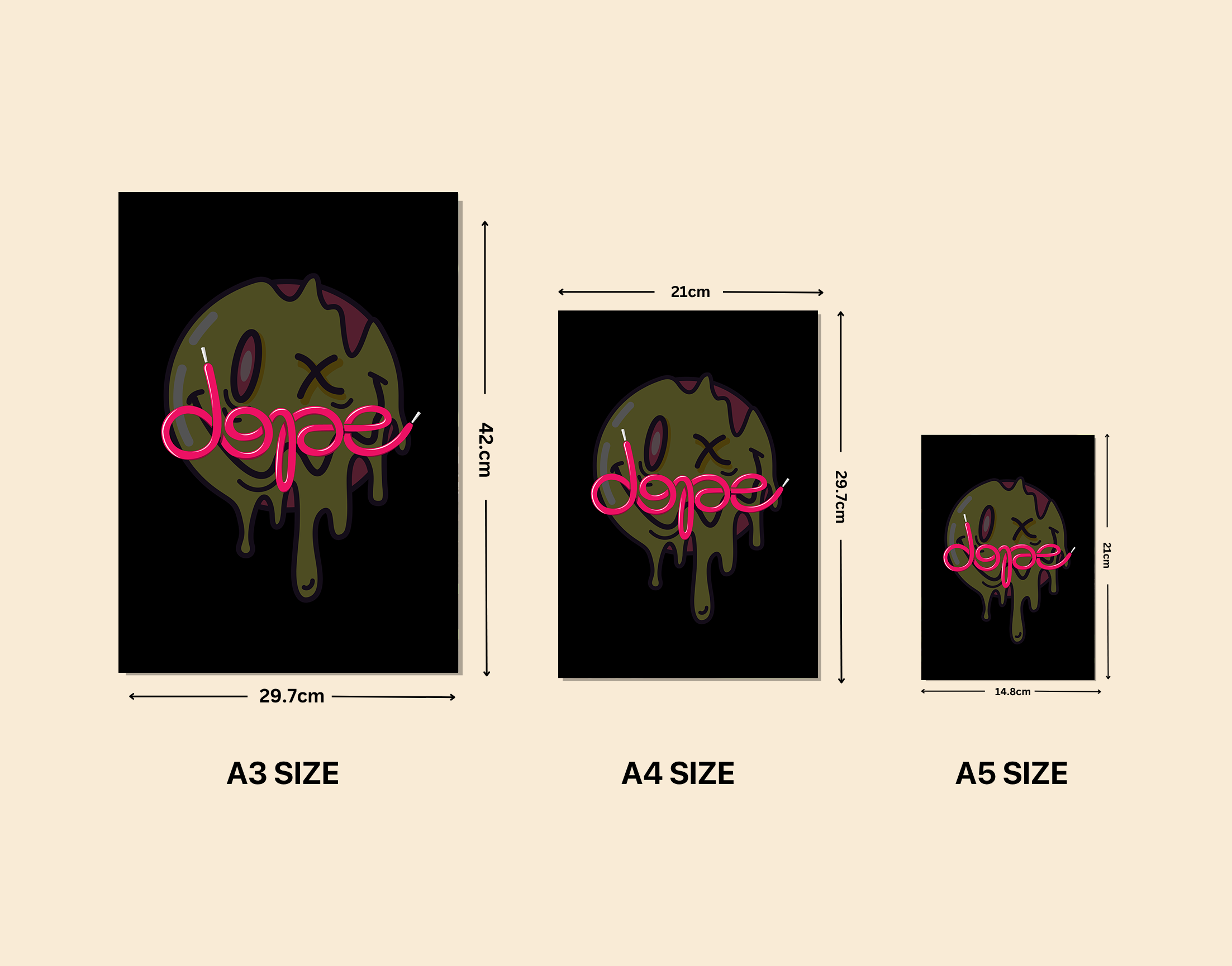 "DOPE"- Shiny & Sturdy Metallic Poster Art That Pops & Sticks