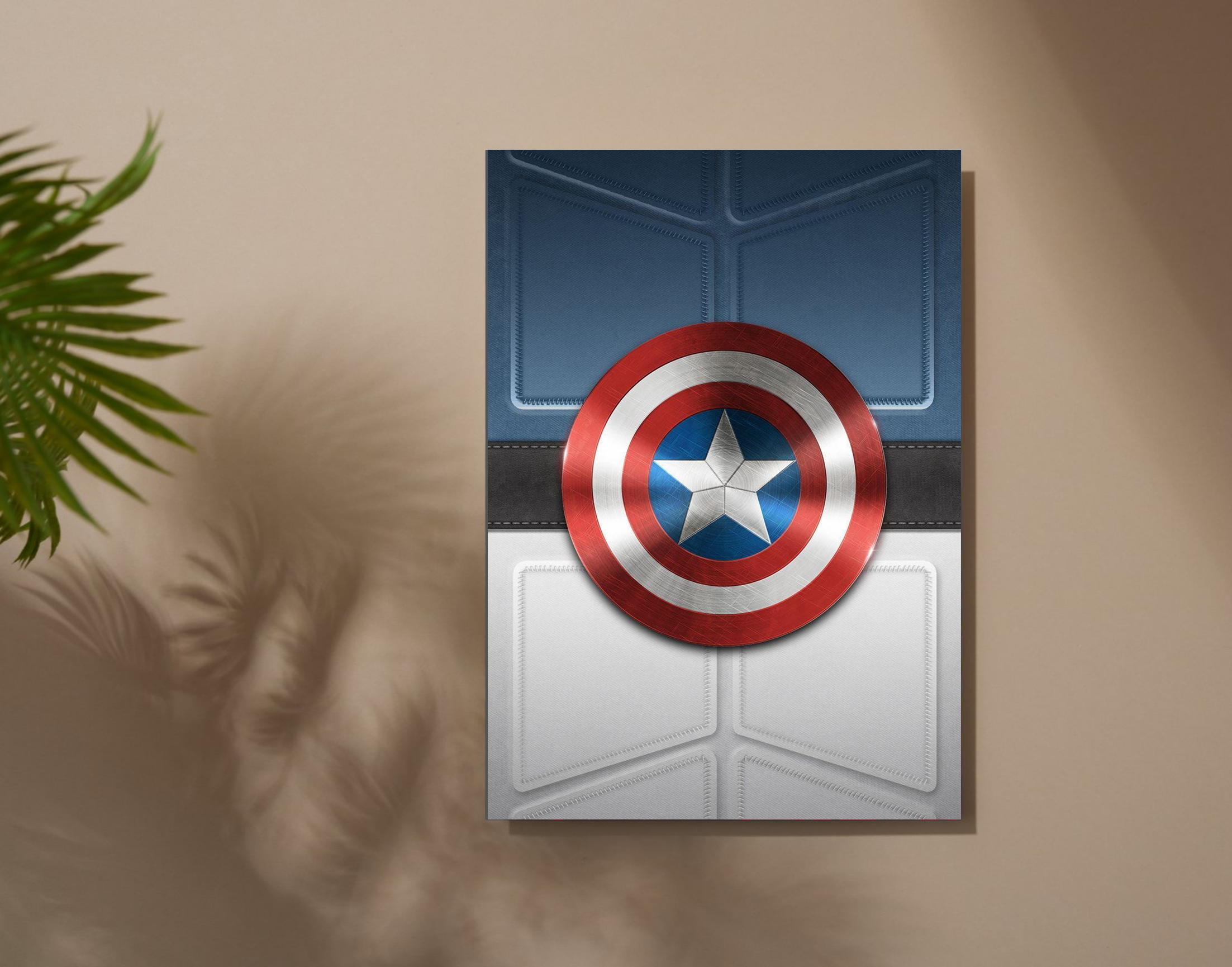 "CAPTAIN AMERICA- SHIELD"- Shiny & Sturdy Metallic Poster Art That Pops & Sticks