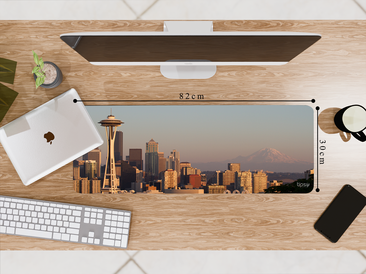 "Seattle- Travel Version" Gaming Mousepad Elevate Your Gaming Experience