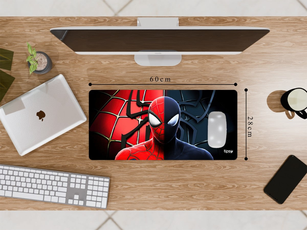 "Spider Man Classic and Symbiote" Gaming Mousepad Elevate Your Gaming Experience