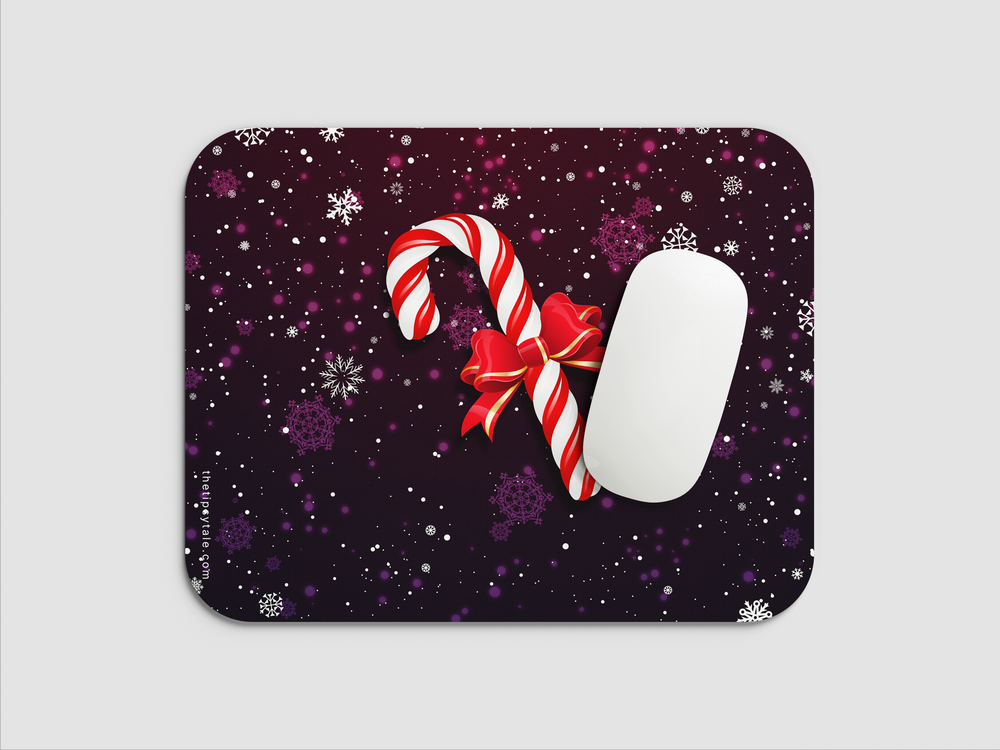 "CHRISTMAS LOLLIPOP BOWKNOT" Mousepad Enhance Your Workspace with Style