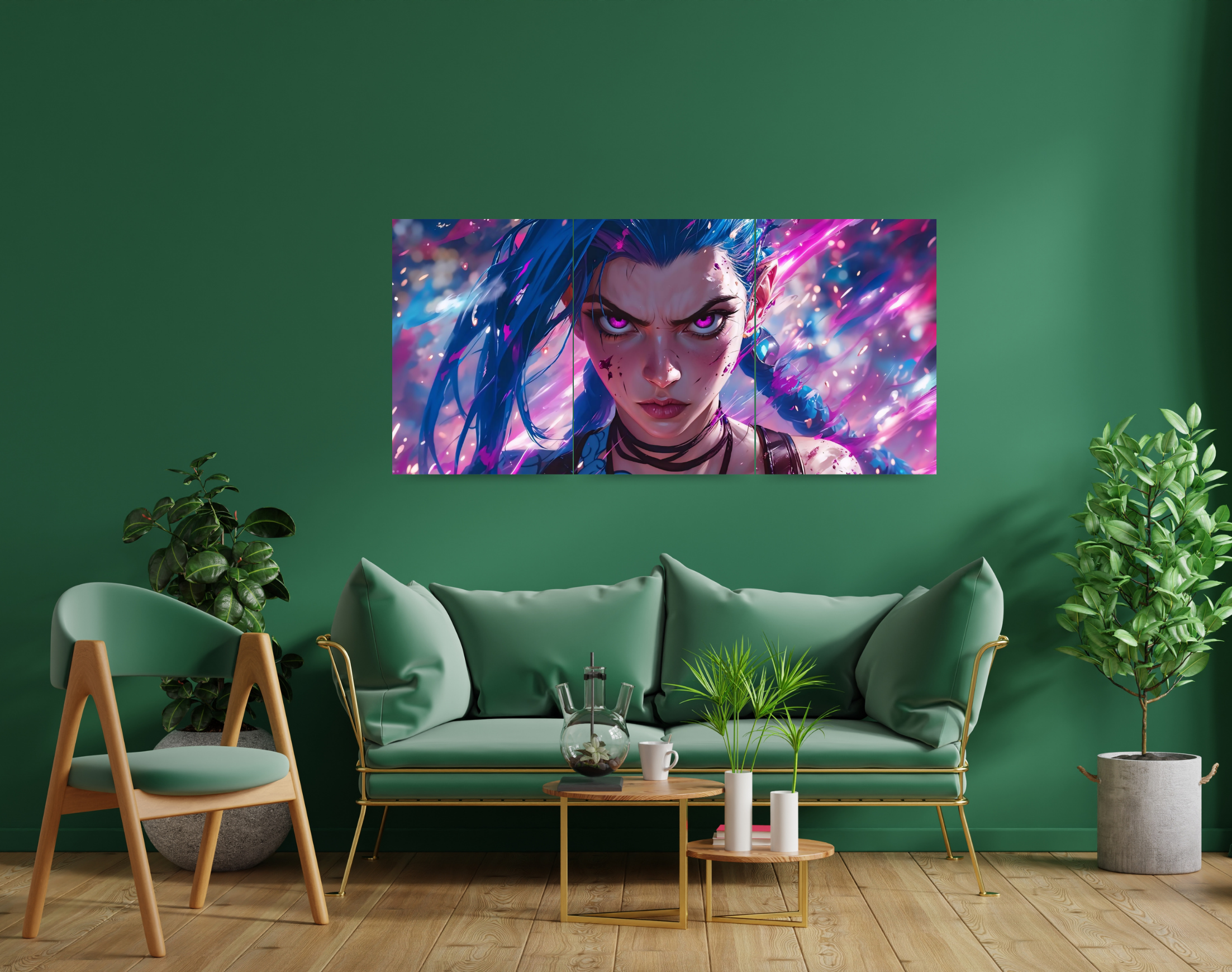 "JINX #ARCANE S02"- Shiny & Sturdy Metallic Poster Art That Pops & Sticks