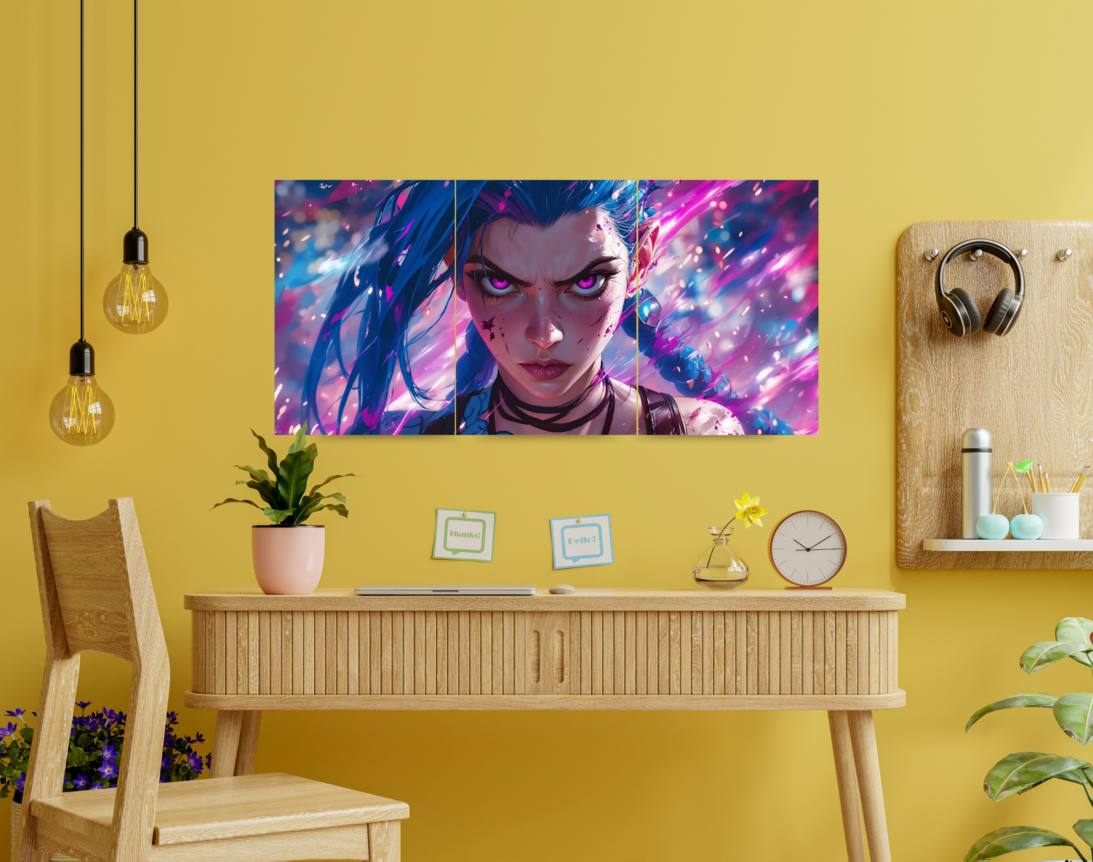 "JINX #ARCANE S02"- Shiny & Sturdy Metallic Poster Art That Pops & Sticks