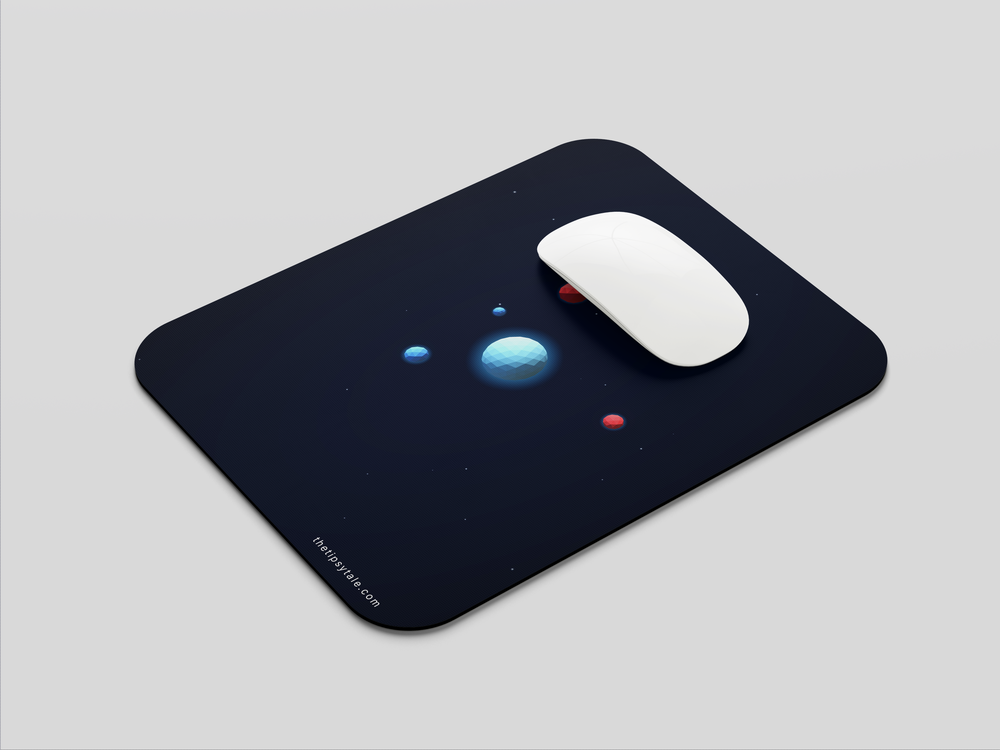 "PLANETS ARTWORK" Mousepad Enhance Your Workspace with Style