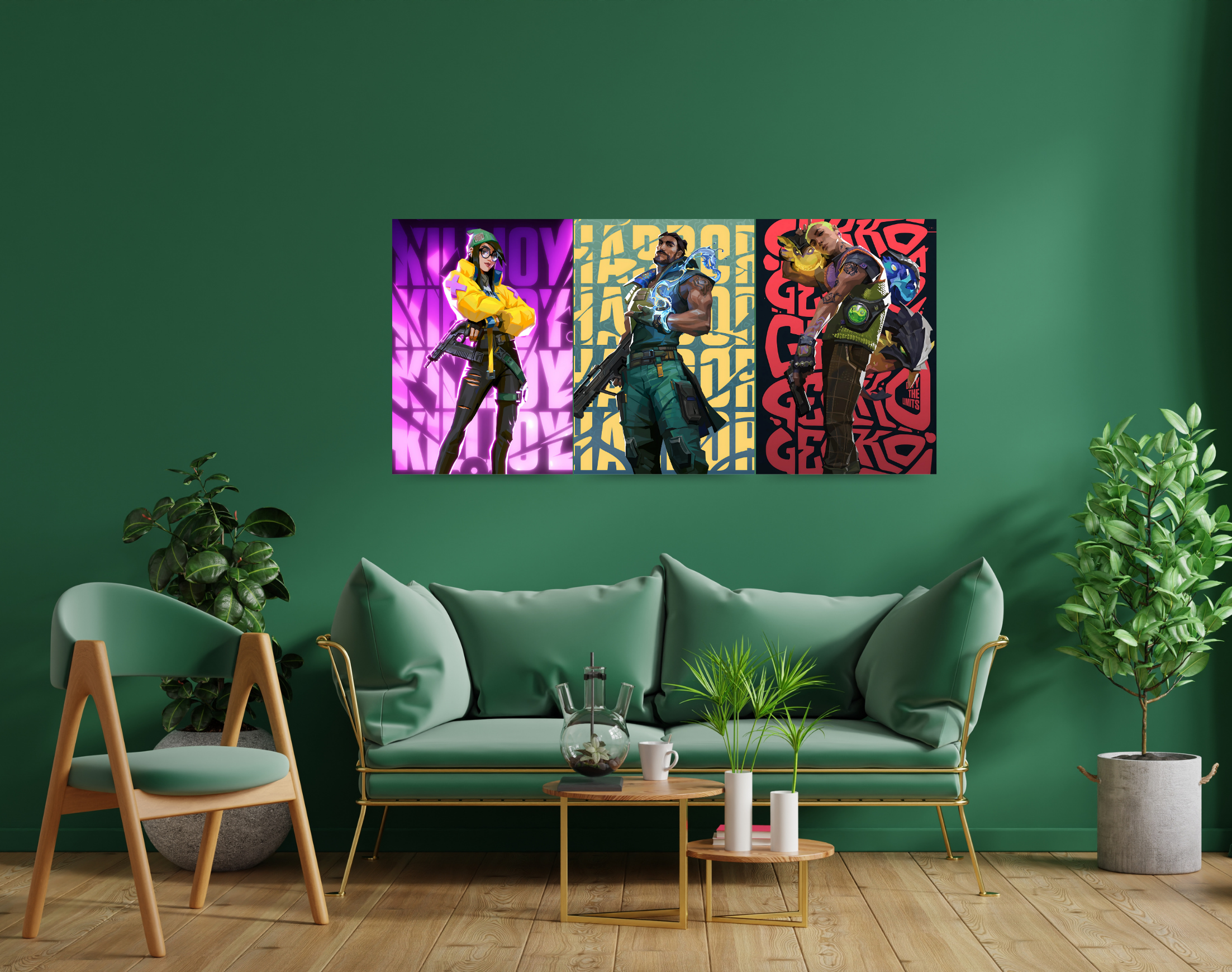 "VALORANT AGENTS"- Shiny & Sturdy Metallic Poster Art That Pops & Sticks