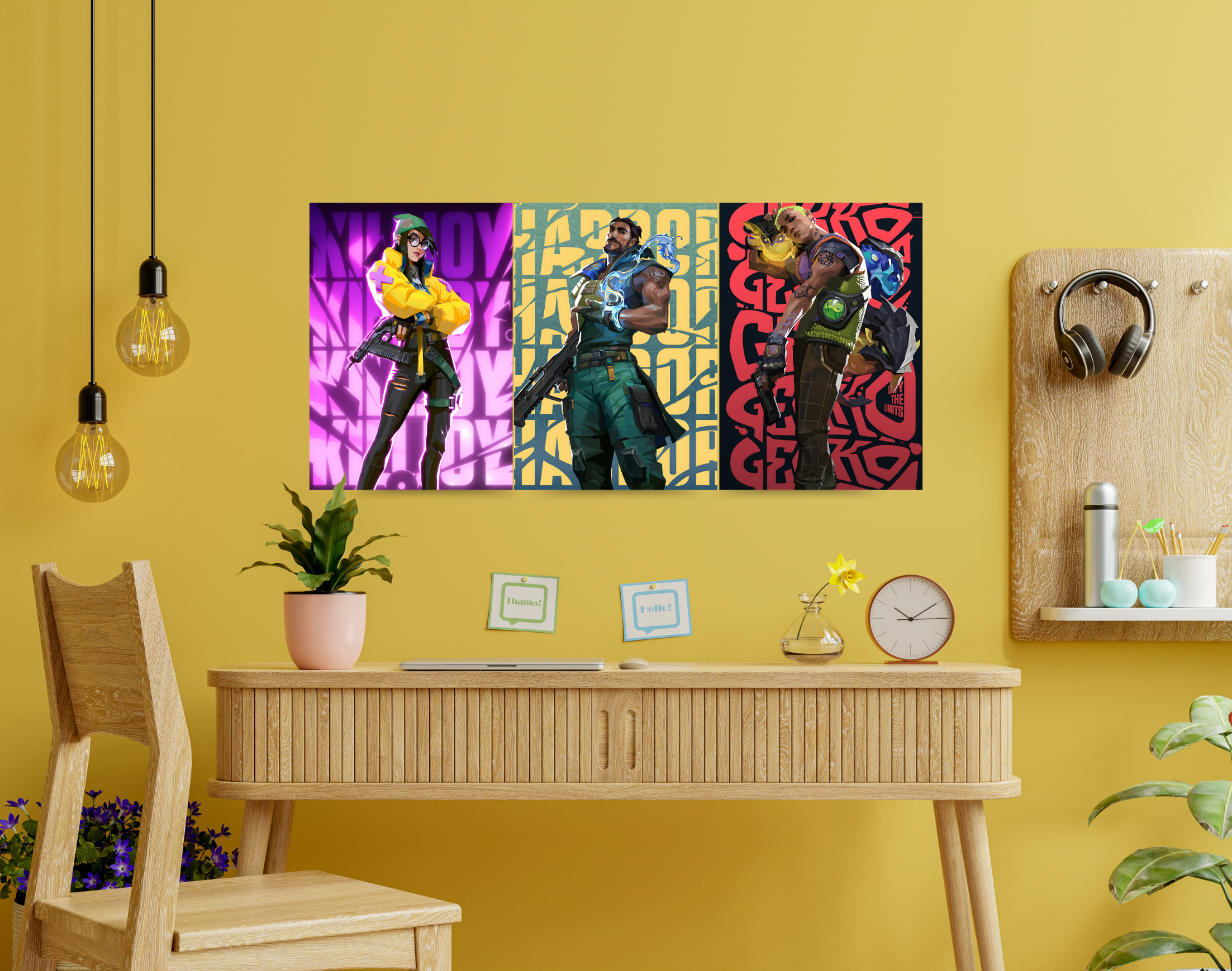 "VALORANT AGENTS"- Shiny & Sturdy Metallic Poster Art That Pops & Sticks