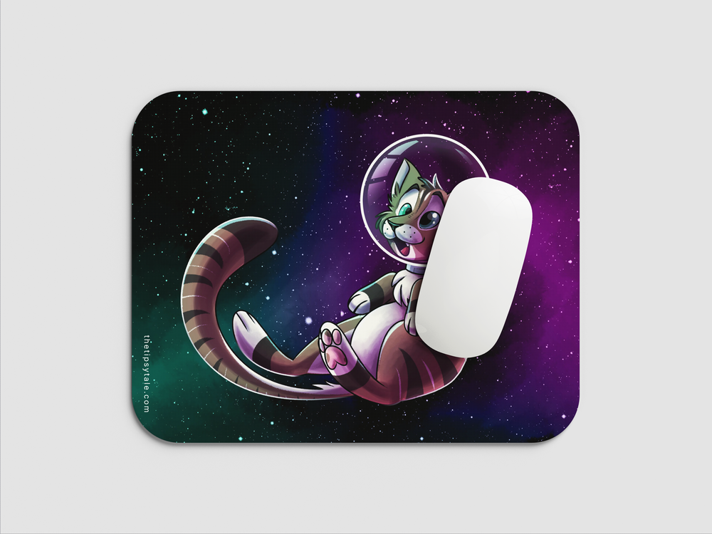 "CATSTRONAUT IN SPACE" Mousepad Enhance Your Workspace with Style