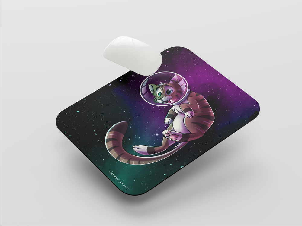 "CATSTRONAUT IN SPACE" Mousepad Enhance Your Workspace with Style
