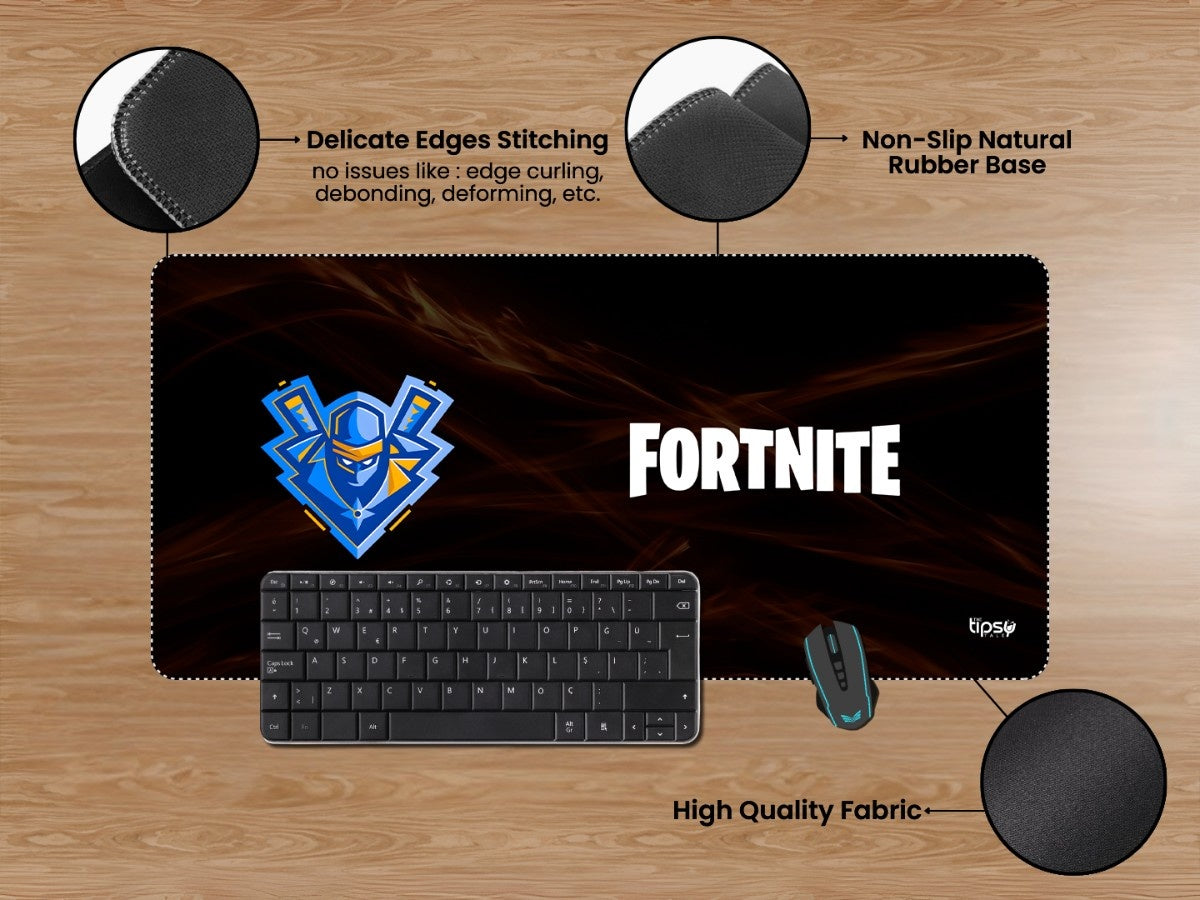 "Fortnite Battle Royale: Ninja Logo " Gaming Mousepad Elevate Your Gaming Experience