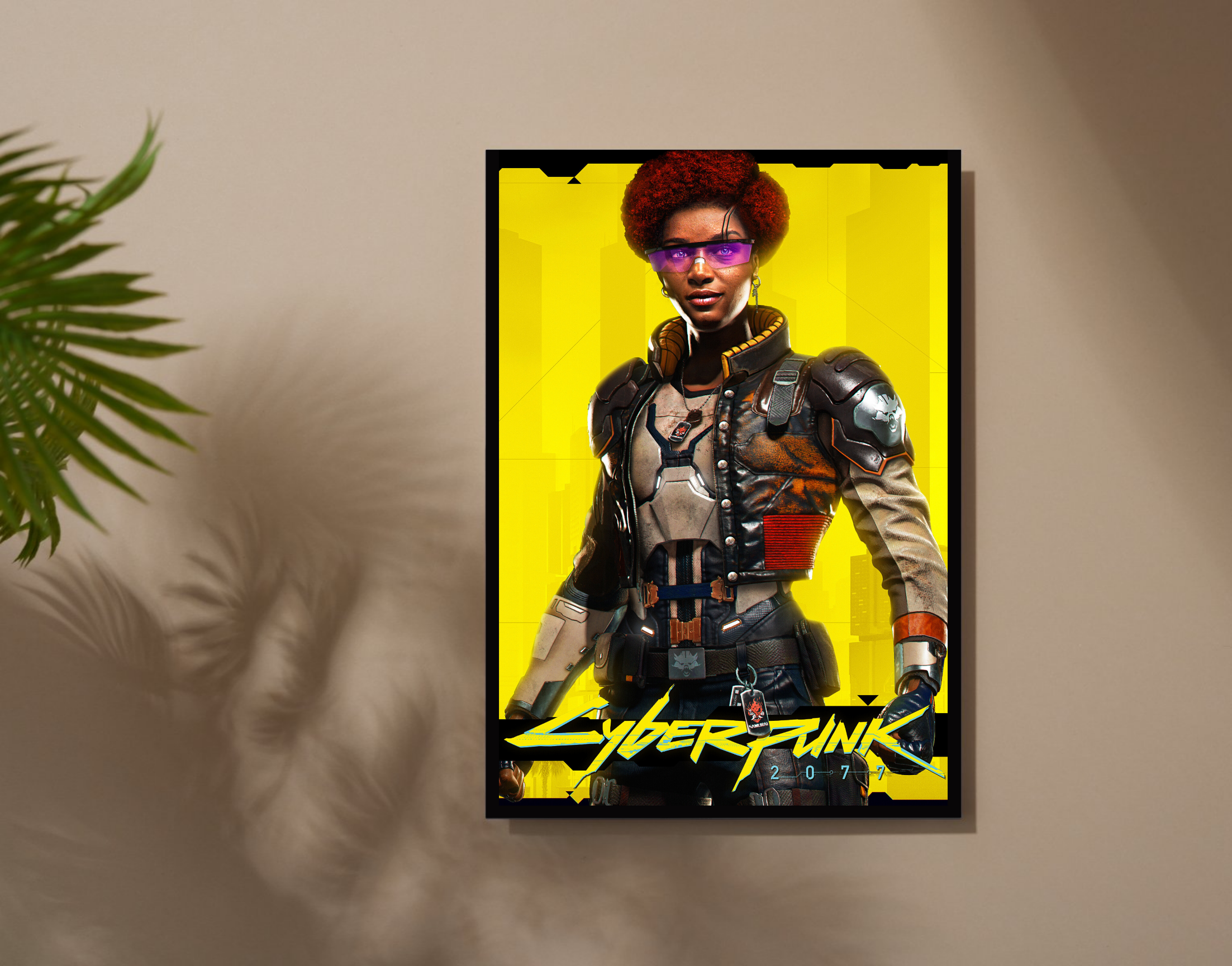 "CYBERPUNK GAMING: DENNY"- Shiny & Sturdy Metallic Poster Art That Pops & Sticks (Literally!)