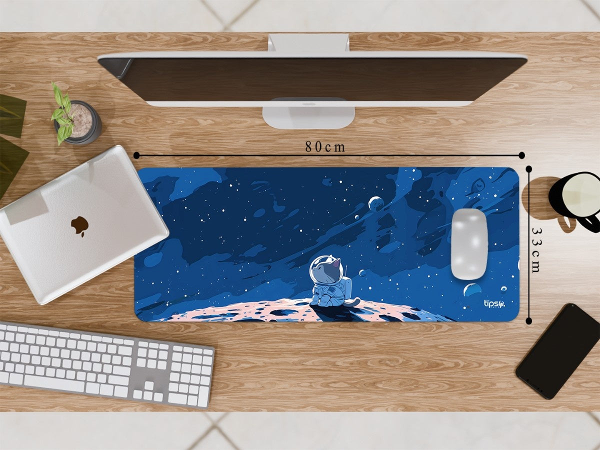 "Astronaut Cat In Space" Gaming Mousepad Elevate Your Gaming Experience