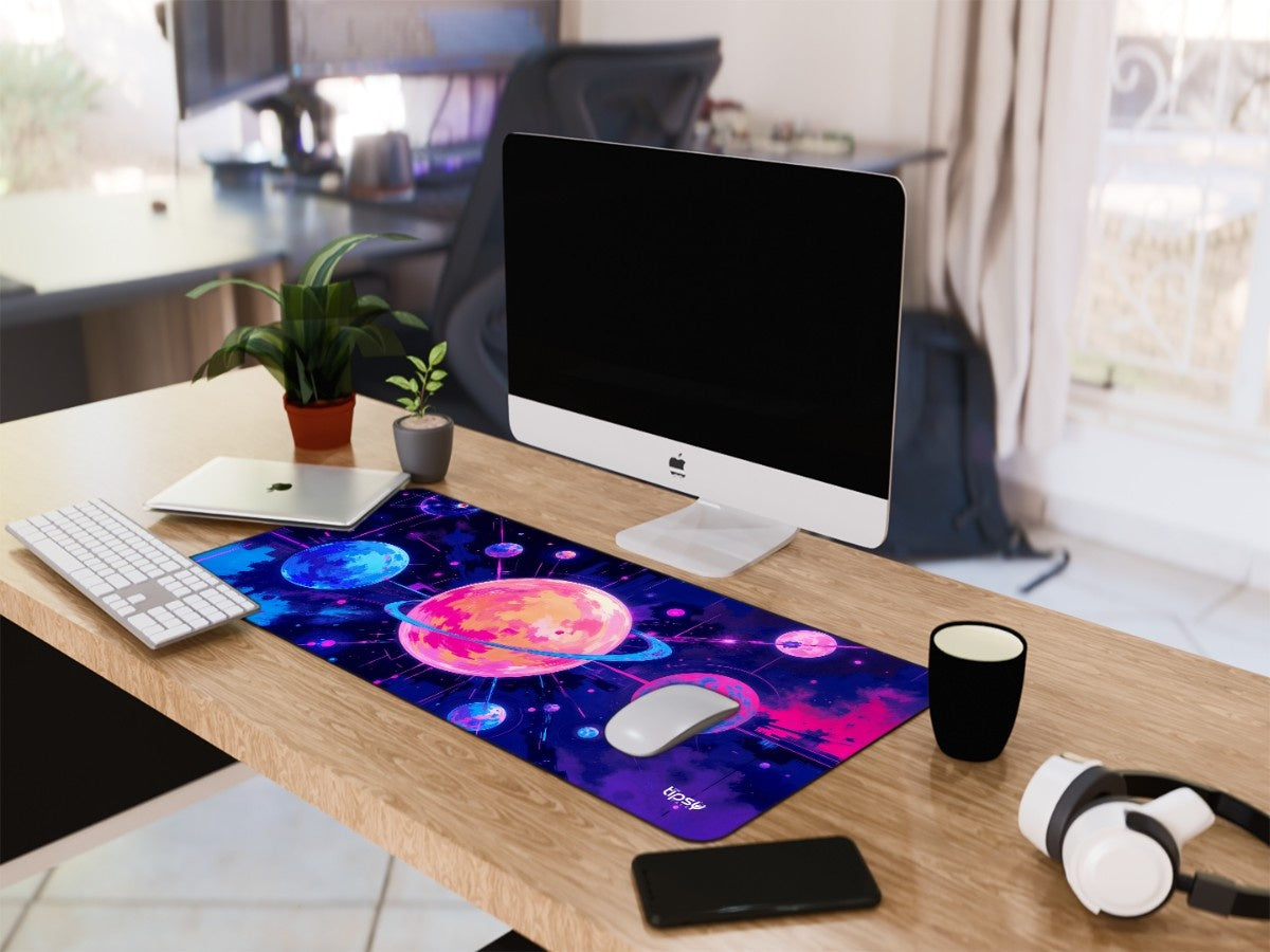 "Abstract cosmic universe illustration" Gaming Mousepad Elevate Your Gaming Experience