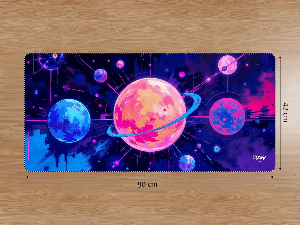 "Abstract cosmic universe illustration" Gaming Mousepad Elevate Your Gaming Experience