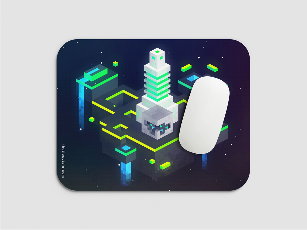 "CITY IN THE ABSTRACT : UNIVERSE" Mousepad Enhance Your Workspace with Style