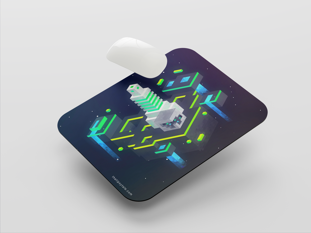 "CITY IN THE ABSTRACT : UNIVERSE" Mousepad Enhance Your Workspace with Style