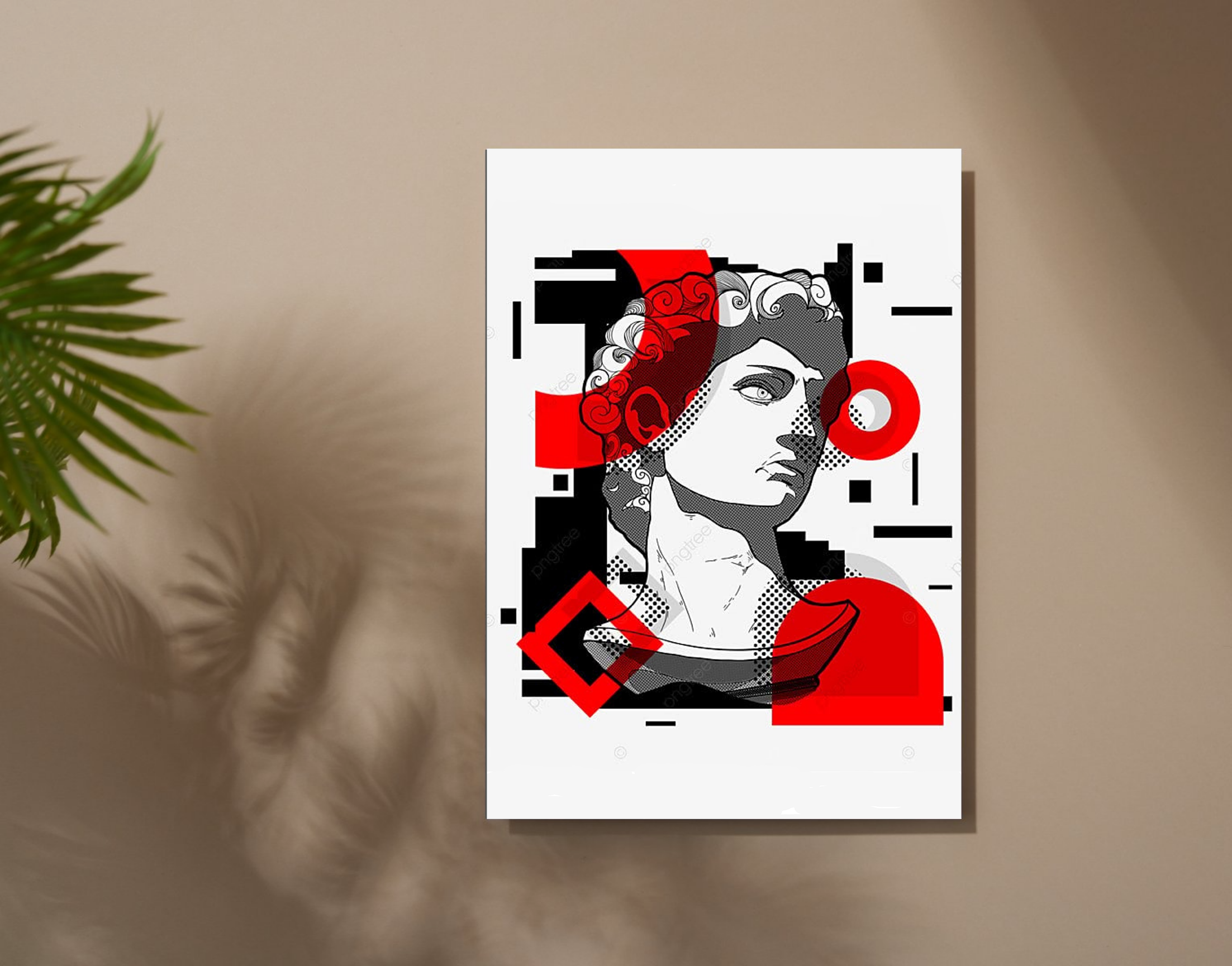 "Illustration Greek God-Vibrant"- Shiny & Sturdy Metallic Poster Art That Pops & Sticks