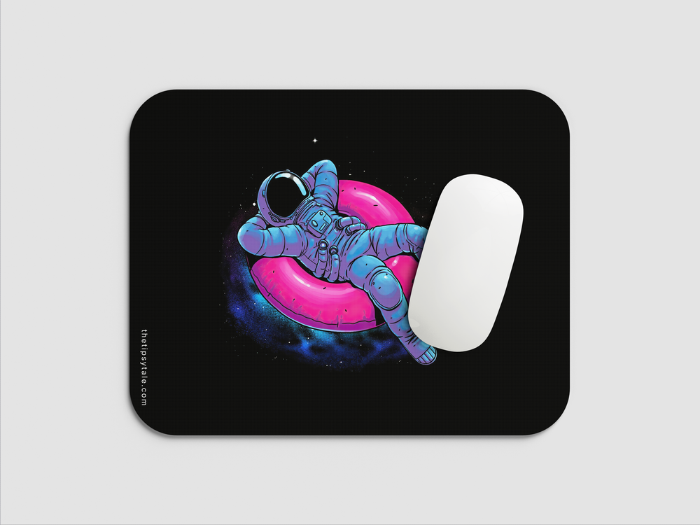"ASTRONAUT CHILL VIBES" Mousepad Enhance Your Workspace with Style