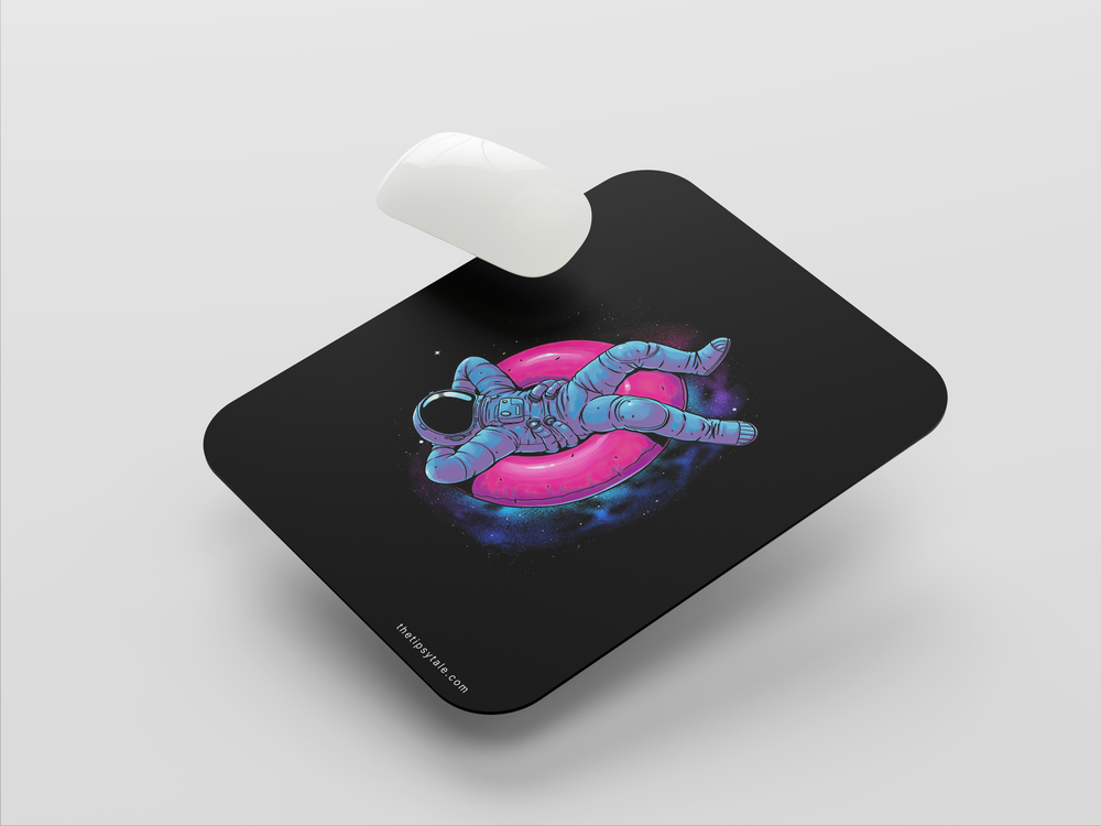 "ASTRONAUT CHILL VIBES" Mousepad Enhance Your Workspace with Style