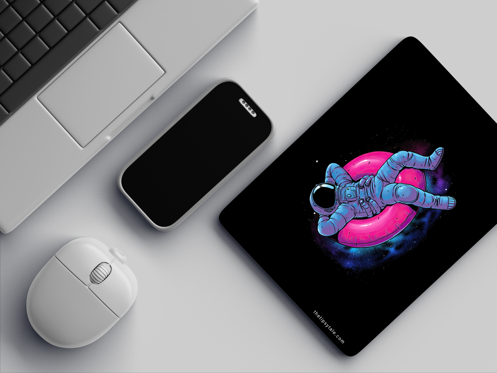 "ASTRONAUT CHILL VIBES" Mousepad Enhance Your Workspace with Style