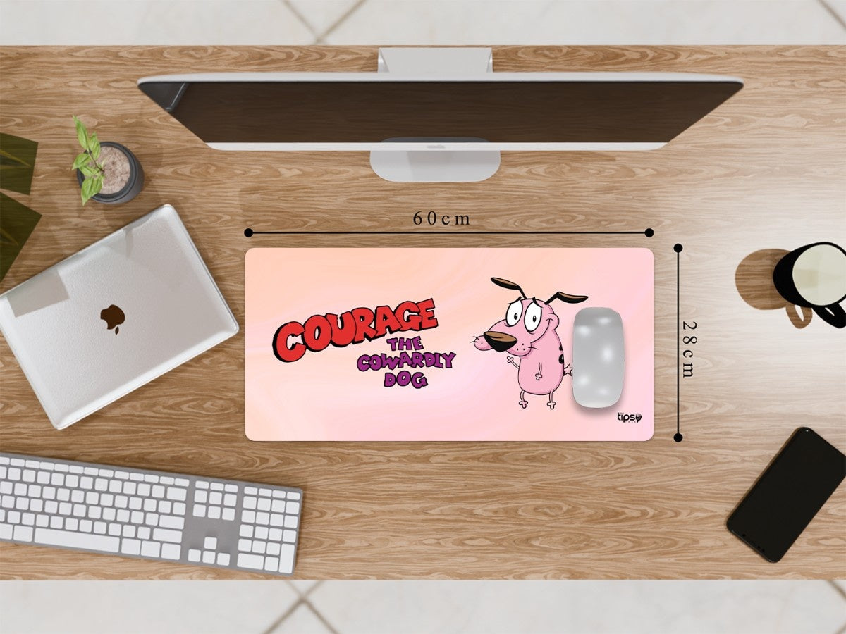 "Courage The Cowardly Dog" Gaming Mousepad Elevate Your Gaming Experience