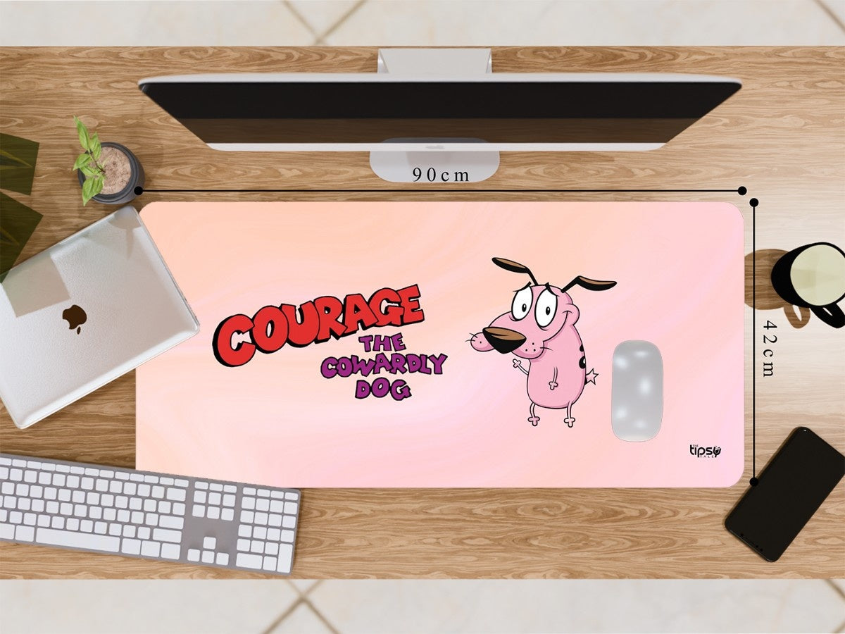 "Courage The Cowardly Dog" Gaming Mousepad Elevate Your Gaming Experience