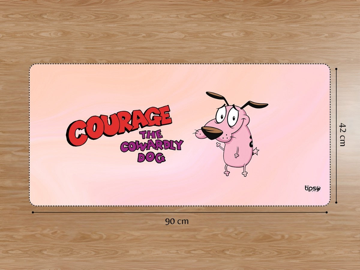 "Courage The Cowardly Dog" Gaming Mousepad Elevate Your Gaming Experience