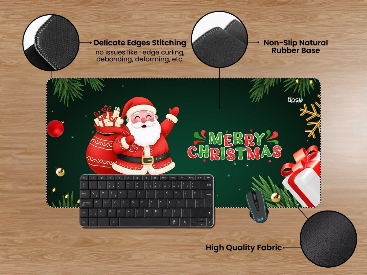 "Santa Claus Illustration" Gaming Mousepad Elevate Your Gaming Experience