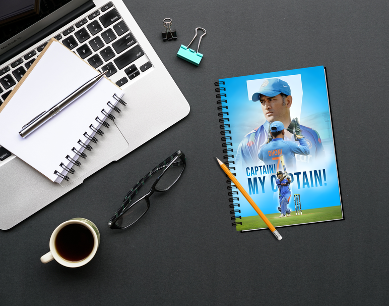 "CAPTAIN MY CAPTAIN: MS DHONI " -Elegant & Inspiring Diary for Daily Reflection