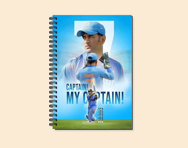 "CAPTAIN MY CAPTAIN: MS DHONI " -Elegant & Inspiring Diary for Daily Reflection