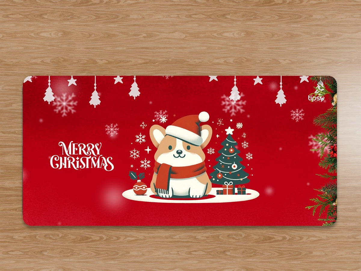 "Christmas puppy" Gaming Mousepad Elevate Your Gaming Experience