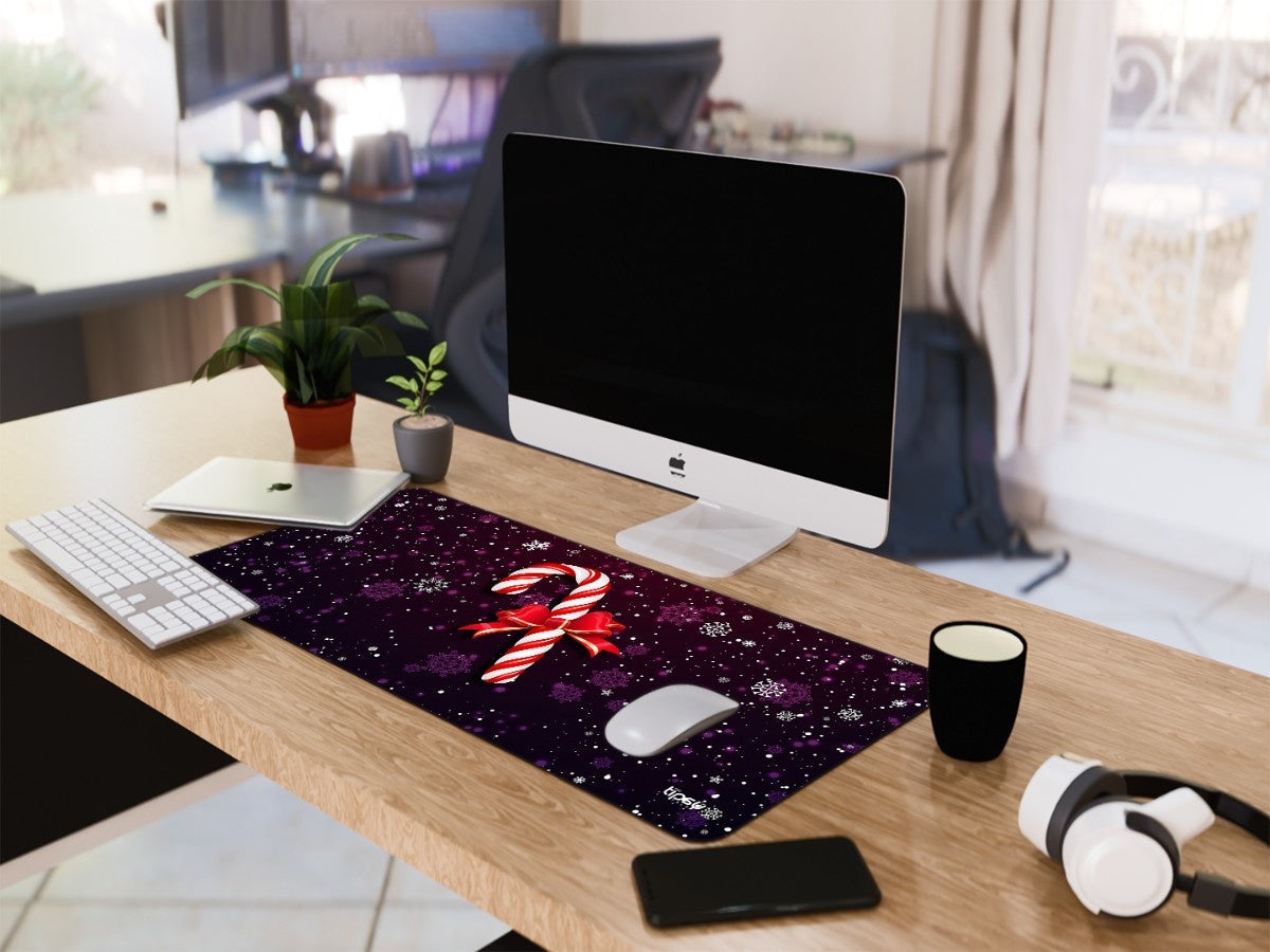 "Christmas Lollipop Bowknot" Gaming Mousepad Elevate Your Gaming Experience