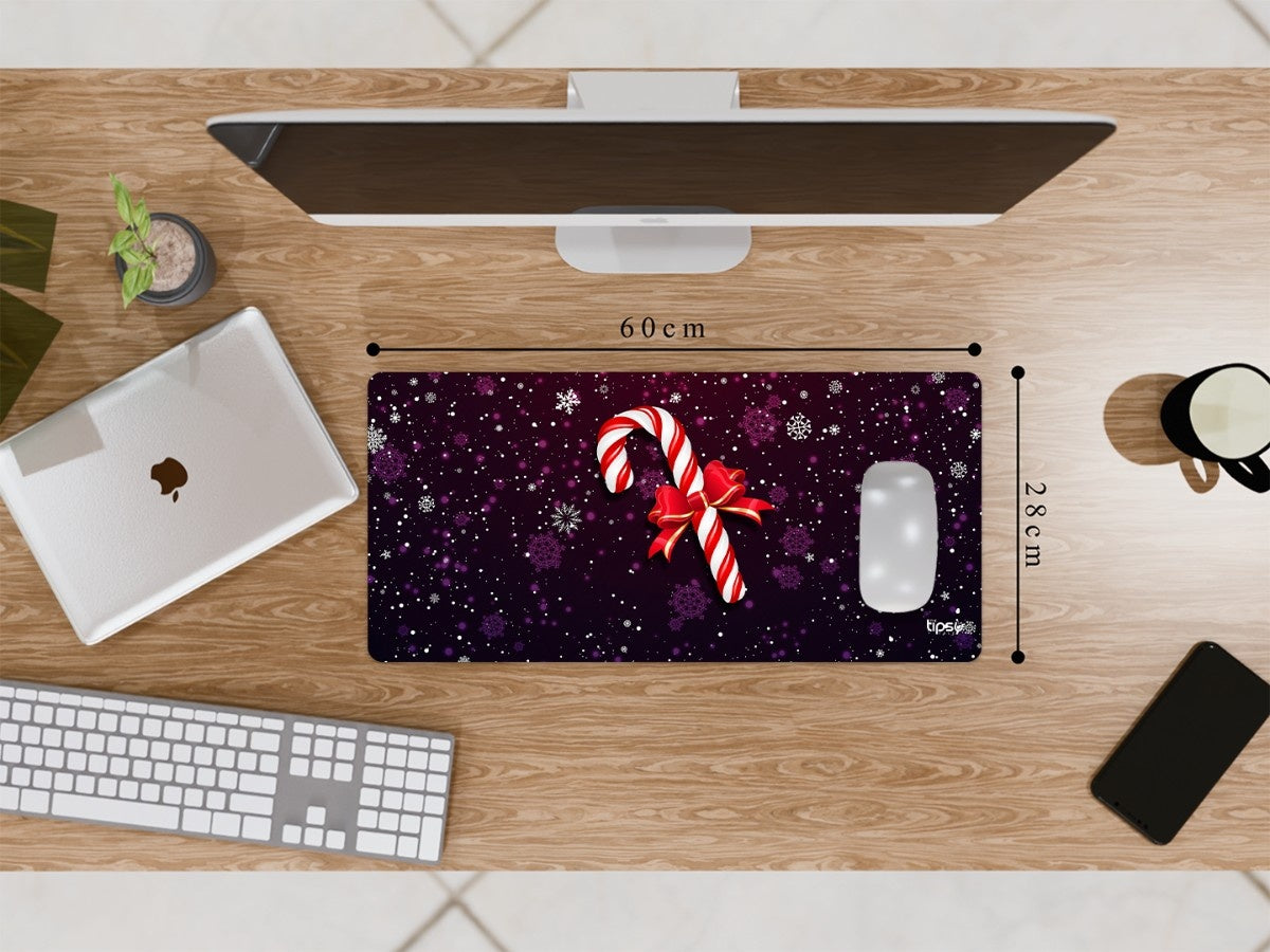 "Christmas Lollipop Bowknot" Gaming Mousepad Elevate Your Gaming Experience