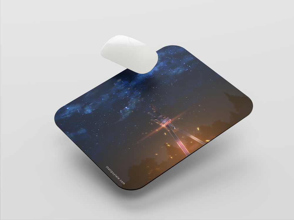 "KIRITO AND ASUNA'S SWORD" Mousepad Enhance Your Workspace with Style