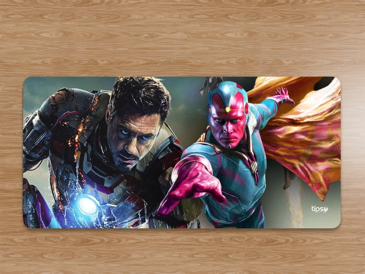 "Vision & Iron man " Gaming Mousepad Elevate Your Gaming Experience