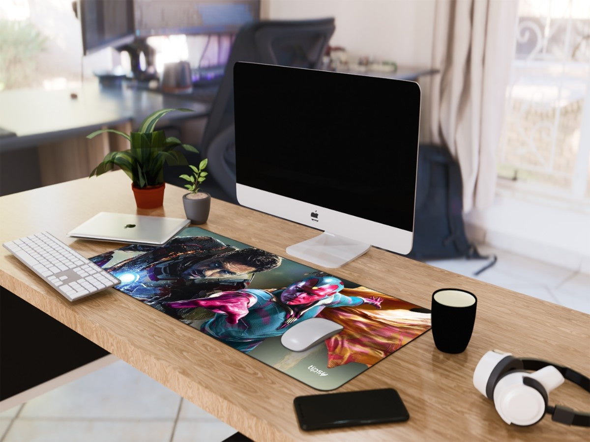 "Vision & Iron man " Gaming Mousepad Elevate Your Gaming Experience