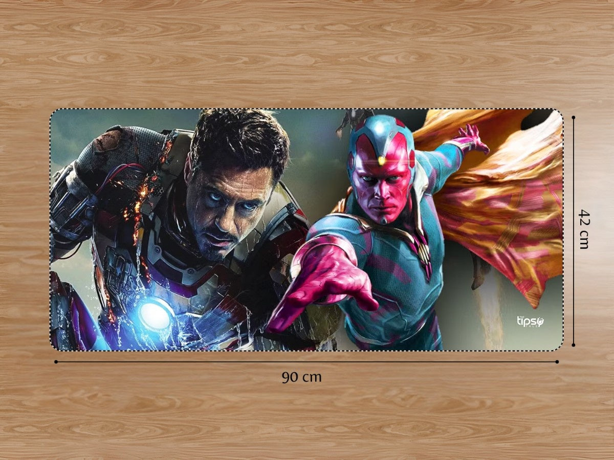 "Vision & Iron man " Gaming Mousepad Elevate Your Gaming Experience