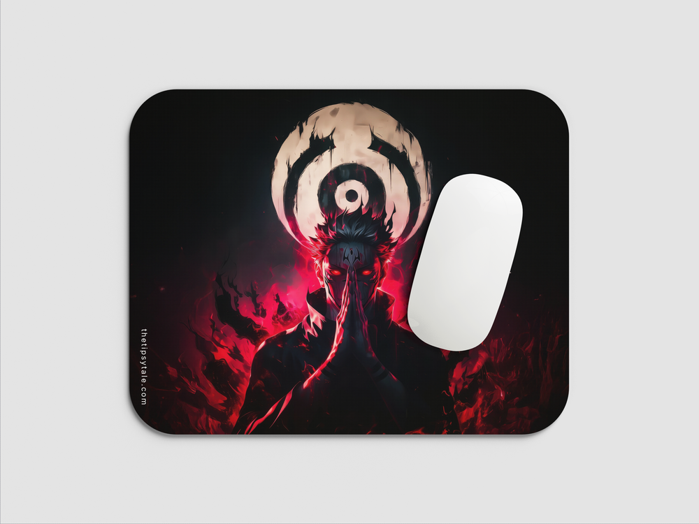 "JJK : SATORU GOJO UNLEASHED POWER OF THE SIX EYES" Mousepad Enhance Your Workspace with Style