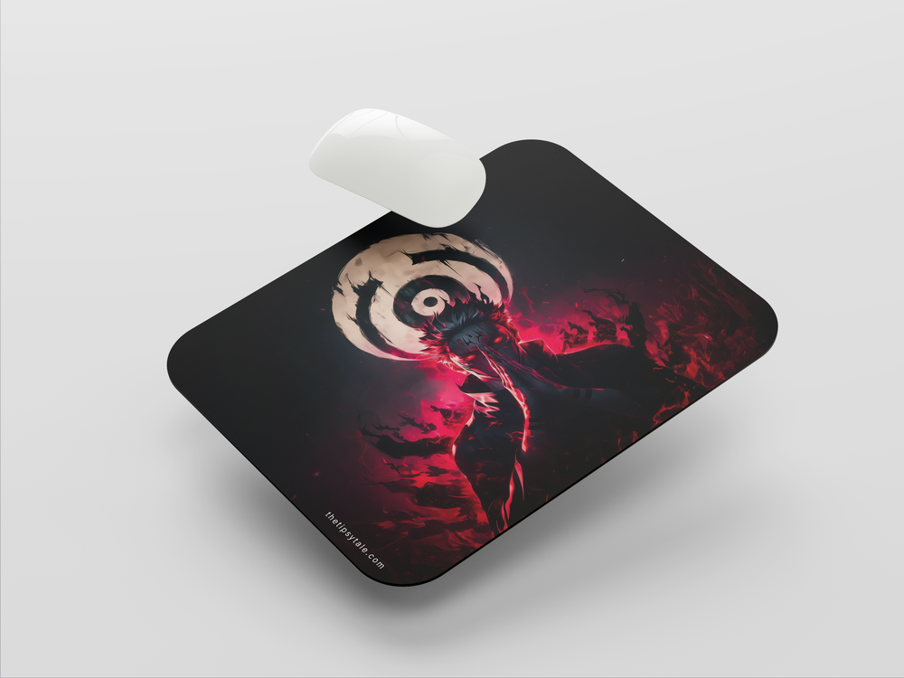 "JJK : SATORU GOJO UNLEASHED POWER OF THE SIX EYES" Mousepad Enhance Your Workspace with Style