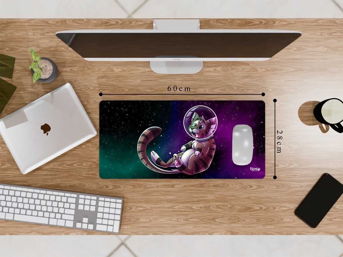 "Catstronaut in space" Gaming Mousepad Elevate Your Gaming Experience