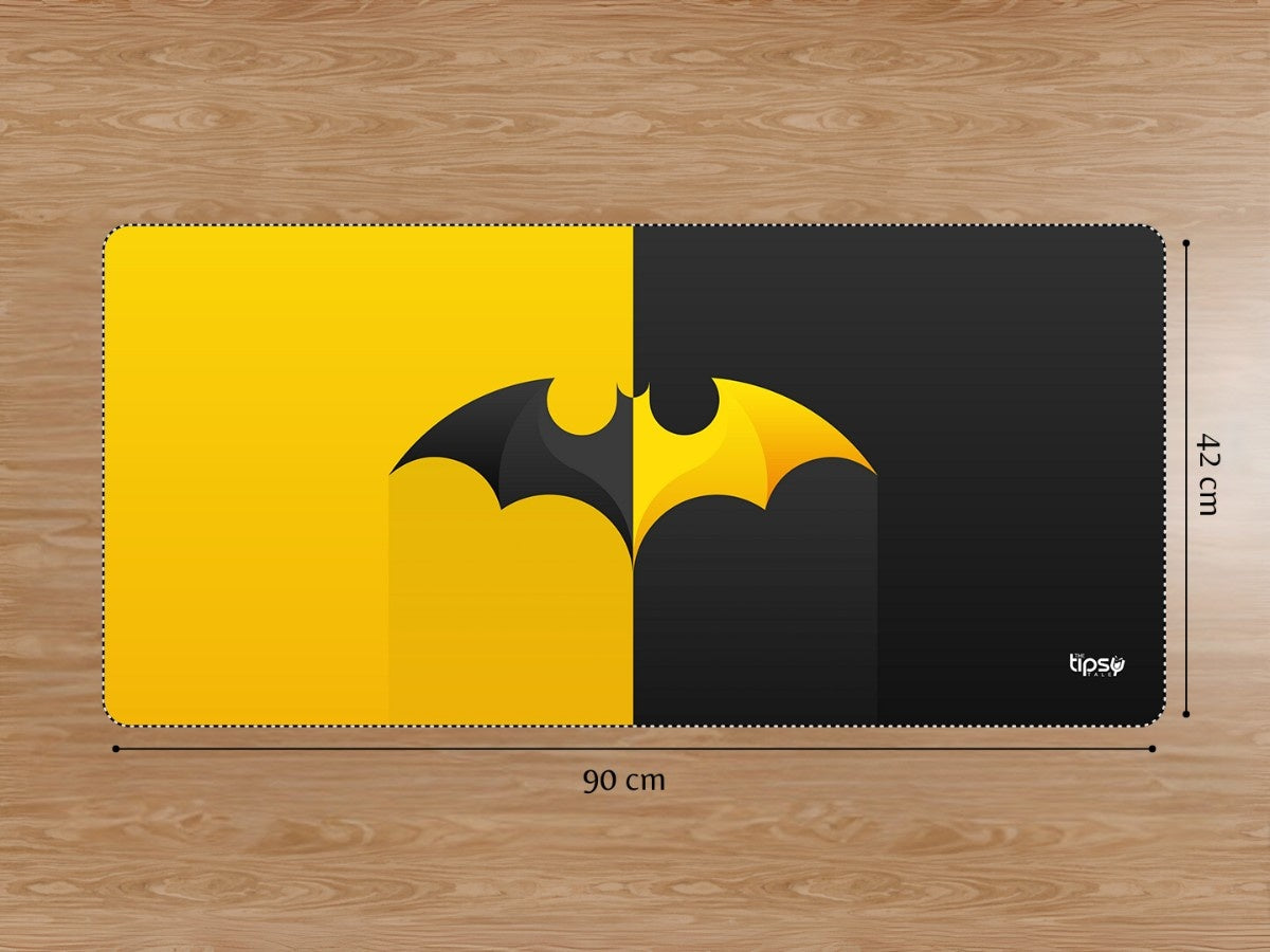 "Batman Black & Yellow " Gaming Mousepad Elevate Your Gaming Experience