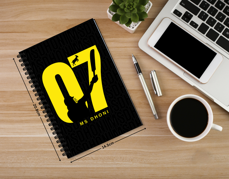 "GOAT 07 MS DHONI" -Elegant & Inspiring Diary for Daily Reflection