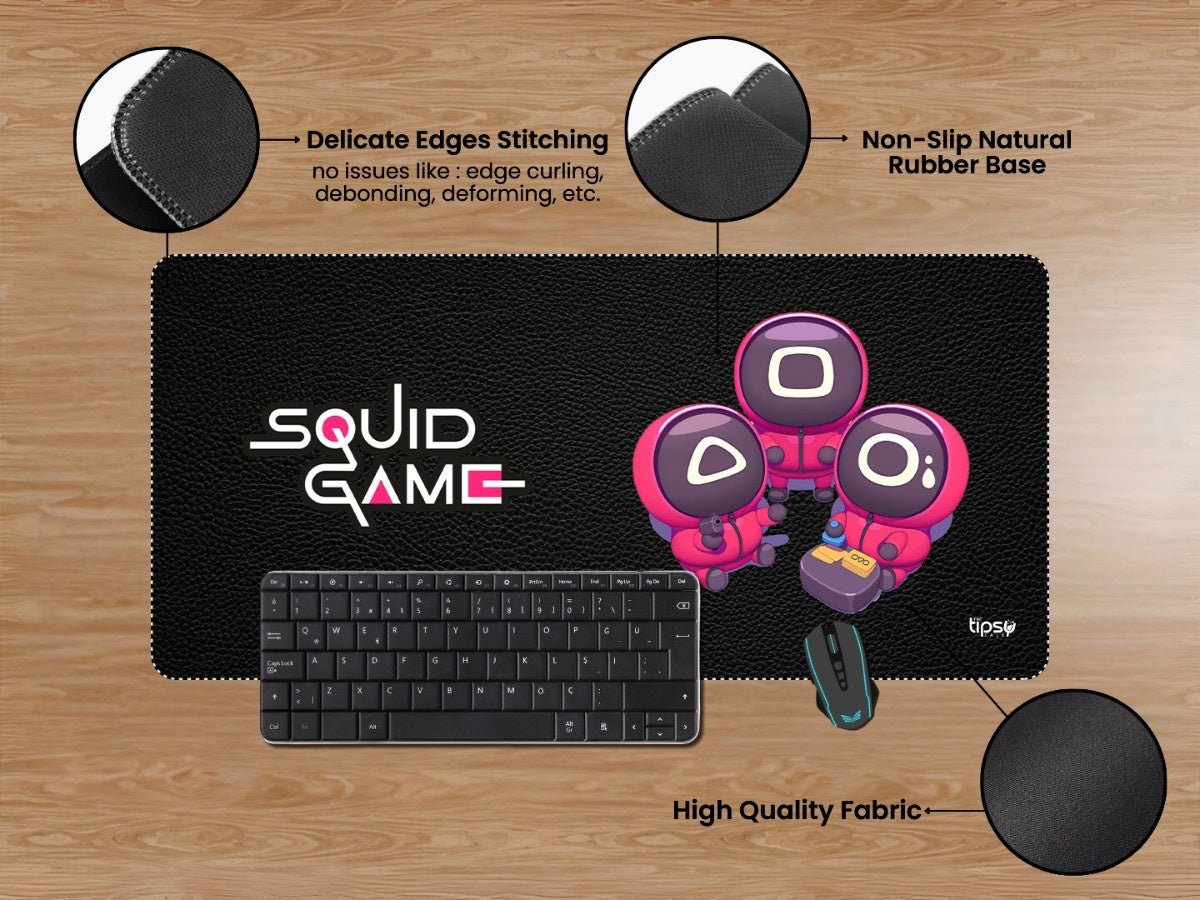 "Squid Game: Cartoon Version" Gaming Mousepad Elevate Your Gaming Experience