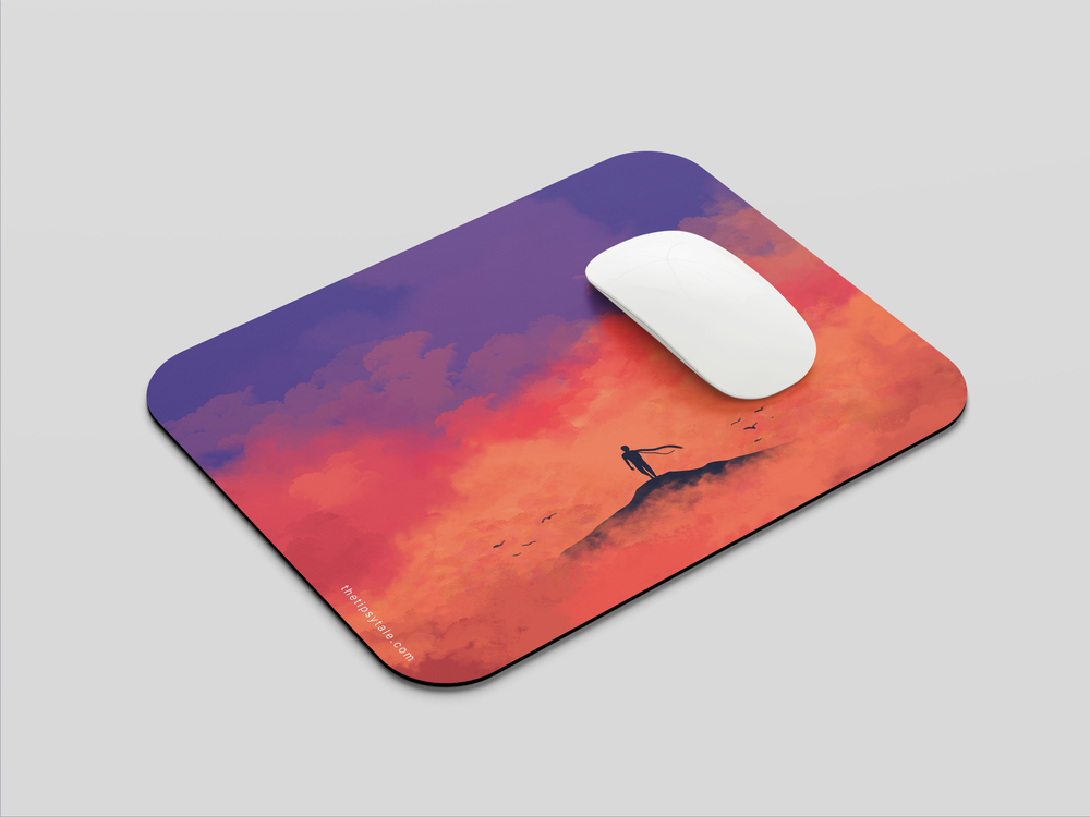 "MIST PINK CLOUDS AESTHETIC" Mousepad Enhance Your Workspace with Style