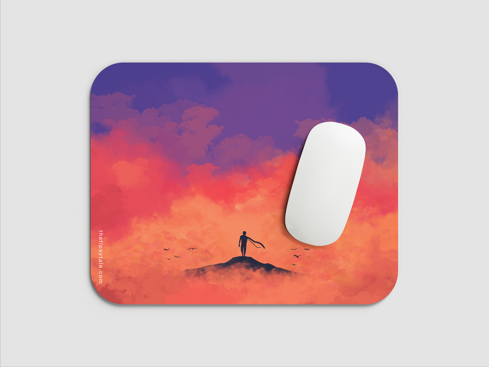 "MIST PINK CLOUDS AESTHETIC" Mousepad Enhance Your Workspace with Style