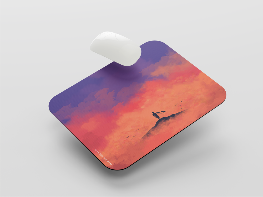 "MIST PINK CLOUDS AESTHETIC" Mousepad Enhance Your Workspace with Style