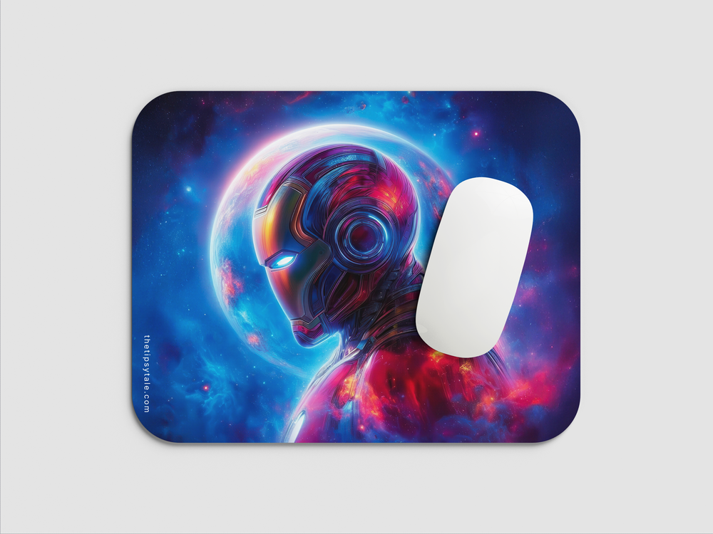 "IRON MAN DIGITAL ILLUSTRATION" Mousepad Enhance Your Workspace with Style