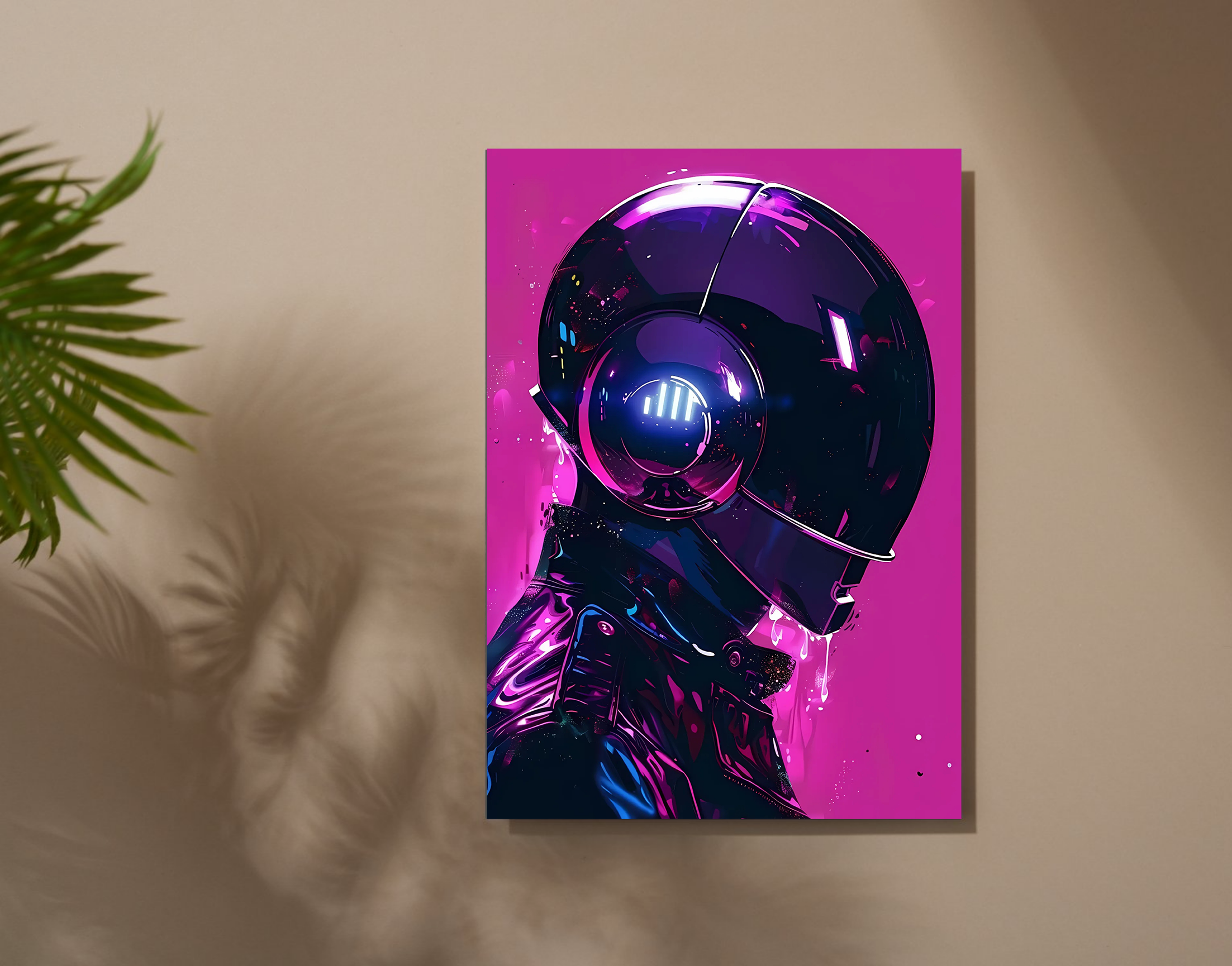 "AI in virtual-Robot Version"- Shiny & Sturdy Metallic Poster Art That Pops & Sticks
