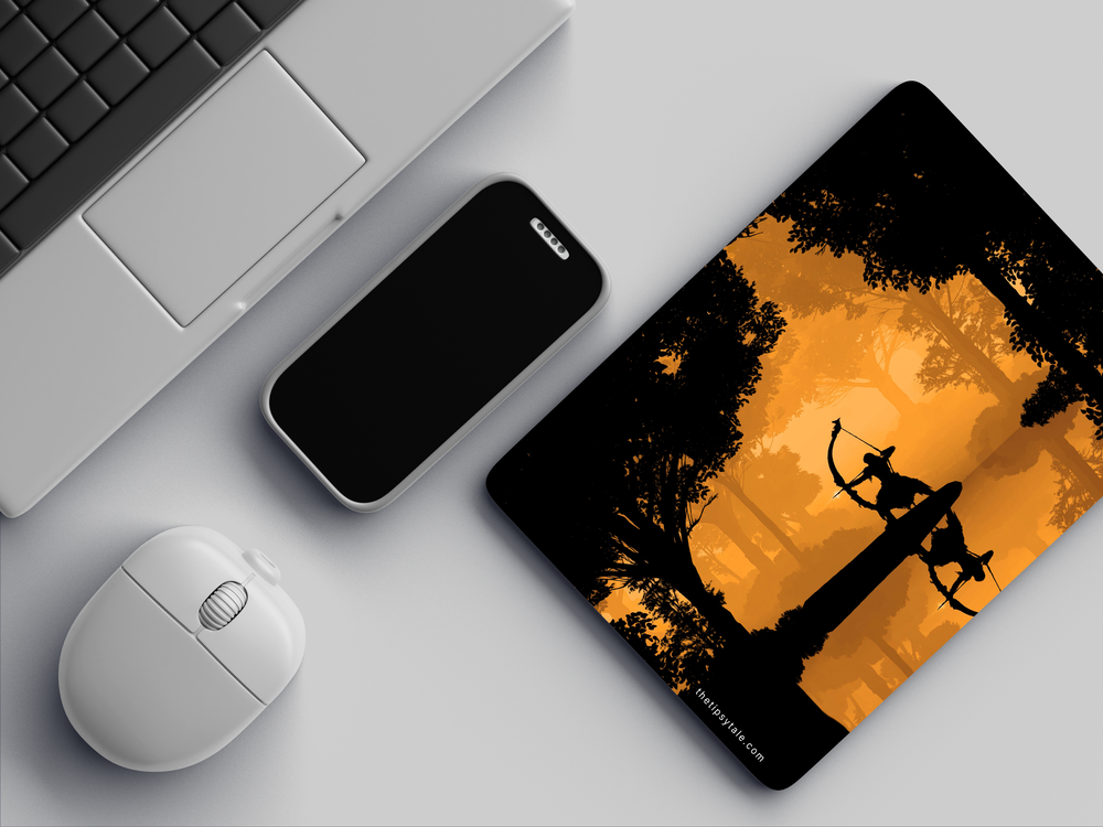 "ELDEN RING ORANGE LANDSCAPE" Mousepad Enhance Your Workspace with Style