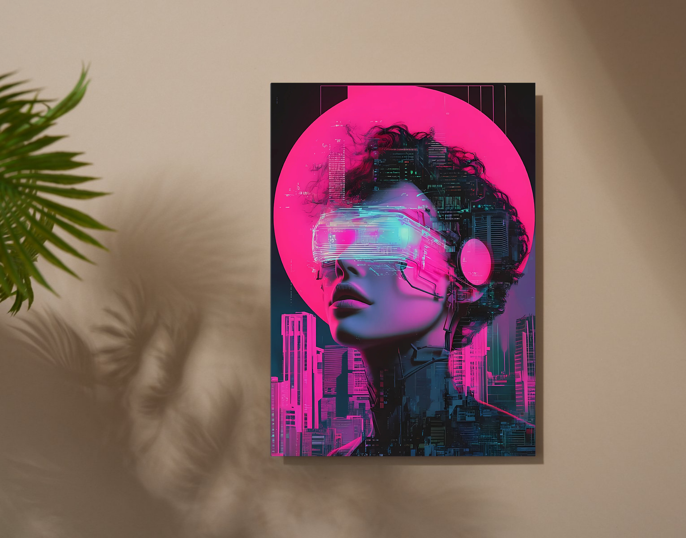 "AI in virtual-Human"- Shiny & Sturdy Metallic Poster Art That Pops & Sticks