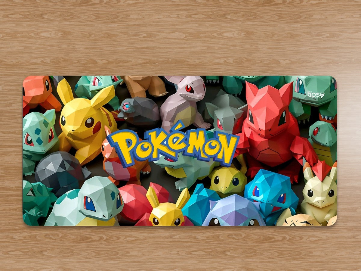 "Pokemons in Low Poly style" Gaming Mousepad Elevate Your Gaming Experience